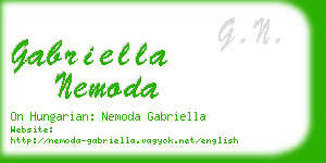 gabriella nemoda business card